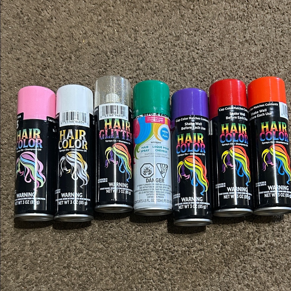 Assorted Hair Color Spray Set